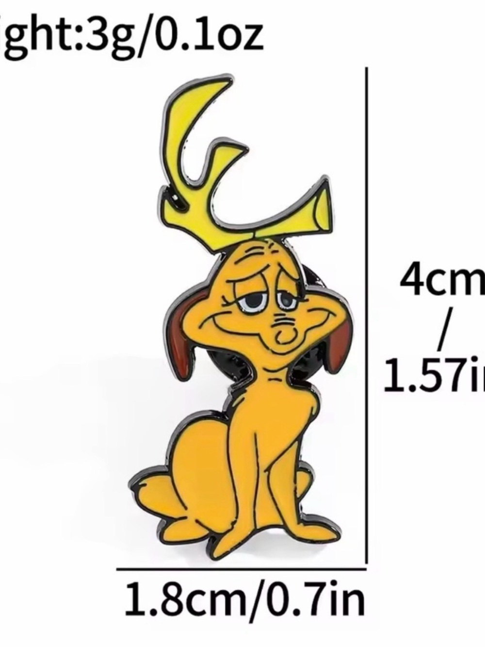 Max, The Grinch’s Pet & Pal Enamel Metal Pin